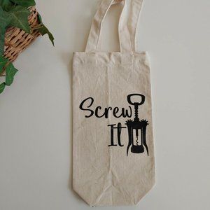 Wine Canvas Tote Bag, Canvas Tote Bag, Wine Gift
